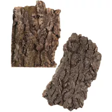 2 Pcs Cork Bark for Reptiles Box Ornament Aquarium Decoration