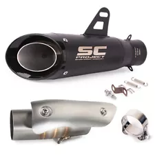 Exhaust Muffler Tips Mid Link Pipe System For Suzuki GSXR1000 2012-2024