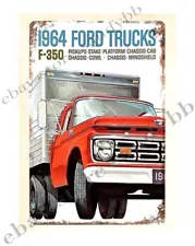 posters for sale online 1964 truck garage workshop metal tin sign