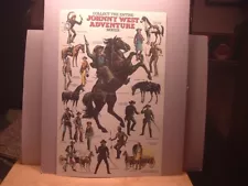 Repro 1975 Louis Marx Johnny West Adventure Series Figures Checklist Poster