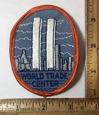 Vintage World Trade Center New York Pre 9/11 Patch Twin Towers Souvenir Used