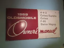 1969 Oldsmobile 442 Cutlass F-85 Supreme Owner's Manual - Vintage - Glove Box