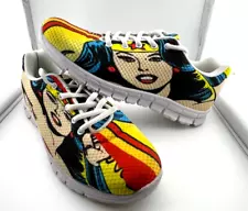 Wonder Woman Sneakers Men's 8.5, Women's 11, Unbranded, Used Very Good Condition