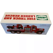 HESS Fire Truck and Ladder Rescue , 2015 Lights & Sound, NIB