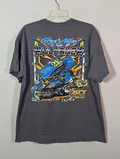 Y2K Midget Sprint Car AOP NASCAR Dirt Track Champion Conroe Texas T-shirt XL