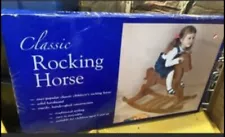 Classic Vintage Wooden Rocking Horse New In Box Assembly Required