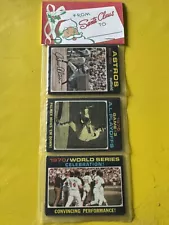 1971 TOPPS BASEBALL Holiday 12 Card Rack ‘70 AL Playoffs JIM PALMER WS BALTIMORE