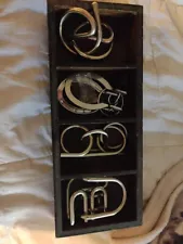 9pc, 4 Puzzle Ring Sets, With Holding Case.