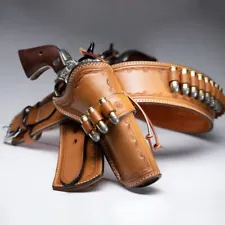 Hand Tooled Western Rig Holsters in Premium Leather, Cowboy Style