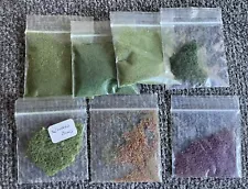 Mini Bags of Multicolored Moss - Dollhouse Miniatures