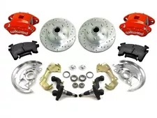 1967 to 1969 Chevy Camaro Front Disc Brake Conversion Kit Red Wilwood Stock