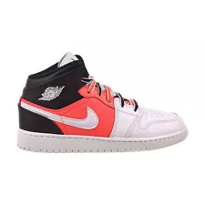 Air Jordan 1 Mid GS Big Kids' Shoes White-Black-Infrared FB4417-016