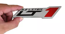 1pc LT 1 6.2 Liter "ZR1" Emblem Engine Hood Badge Decal for C4 C7 Chrome Red