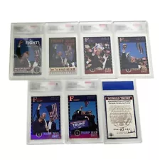 6pcs Donald Trump 2024 Shooting Assassination Card Collectible Trading Card