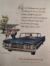 1959 Holiday Original Ad GM OLDSMOBILE Super 88 Sportsedan Convertible!