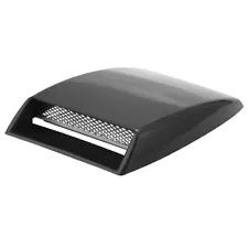 Car Hood Scoop Universal Air Flow Vent Black with Mesh M6O26897