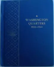 Vintage Whitman 1932-1964 Washington Quarters Bookshelf 9418 25 Cent Coin Album