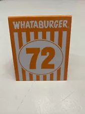 Number 72 Whataburger Table Number Tent