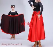 Women's Latin Paso Doble Cloak Costume Dance Dress Skirts Ballroom Skirts New