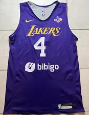 Nike NBA Los Angeles Lakers Player Issued Reversible Practice Jersey #4 MT