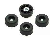 FOUR (4) SOFT RUBBER ROUND FEET FOR AMPS, RADIO GEAR, ATA CASES - FREE S&H