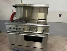 used commercial propane range 48" 4 Burners, 12" Griddle, 12' Grill, 2 Ovens