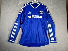 Adidas Chelsea Jersey Samsung Size 10 Blue Long Sleeve 2013-2014 Kit