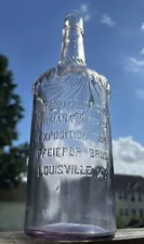 PFEIFFER BROS LOUISVILLE KY ANTIQUE WHISKEY BOTTLE 1904 AWARDED BEST