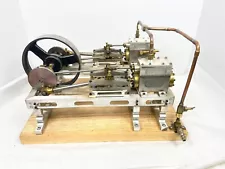 Two / Twin Cylinder Dual Arm Steam Engine Machine Working Model - 16x12x10 -