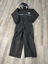 Harley Davidson Coveralls Adult XS Waterproof Rain Gear One Piece 3M Jumpsuit