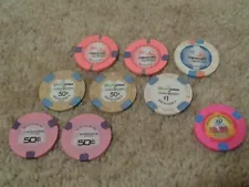 Various Casino Chips from Horseshoe/Ameristar/Casino Queen/Century Casinos