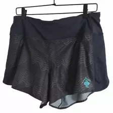 Rabbit Dirt Pounders 2.0 Night Sky Large 4" Women's Running Black Shorts