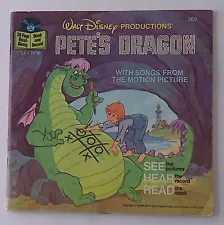 Disney Pete's Dragon 33 1/3RPM Record and Book