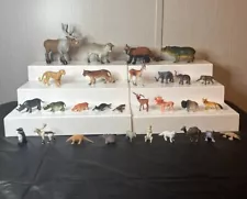 Huge Lot Of 28 Zoo Animals ( Elephant, Rino, Puma, Red Panda, Buffalo, Fox, Ram)