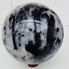 Natural Black Tourmaline crystal Sphere quartz crystal energy 5300g