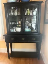  Crate and Barrel kitchen hutch cabinet in excellent condition
