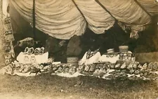 Real Photo Postcard Native Beadwork for Sale at Sitka, Alaska - 1908