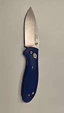 Doug Ritter-Benchmade Mini RSK folding knife with S30V steel, Blue Handle