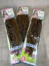 Senegalese Braids Hair 3 Packs 14" Color # 27 Kanekalon Toyokalon NEW