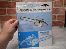 Homelite XL 12 Chainsaw Vintage Sales Information Brochure