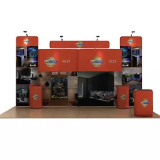 20ft custom trade show booth set pop up display