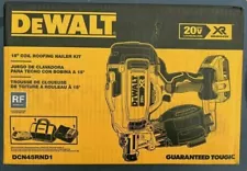 *New DEWALT DCN45RND1 20V 15 Degree Lithium-Ion Cordless Coil Roofing Nailer Kit