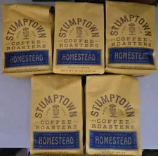 5 x 12oz Stumptown Homestead Blend WHOLE BEAN Coffee BESY BY JUN/JUL