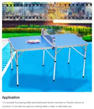 New ListingCnçεsτ Foldable Table Tennis Table - Outdoor Ping Pong Set - Complete Kit