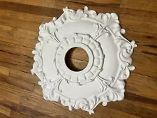 CM18RL Riley Ceiling Medallion, 18"OD X 3 1/2"ID X 1 1/2"P, Primed