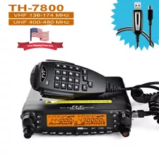 TYT TH-7800 50W Dual Band UHF VHF 144/430MHz Mobile Radio With Free USB Cable