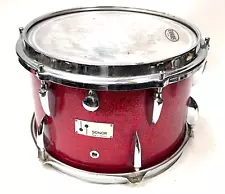 RARE 1960s SONOR Germany TEARDROP Era 13" x 8.5" 6-Ply Beechwood Red Sparkle Tom