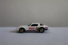 1982 Hot Wheels Chevy Camaro Z-28 Getty Gold Wheels #1 White Car Vintage Diecast