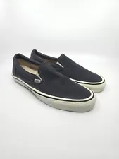 Vintage Vans Circa 1991 Style #98 Slip On Shoes Black Men's Size 12 MADE IN USA