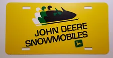 Vintage John Deere Snowmobile Logo Novelty License Plate (091)